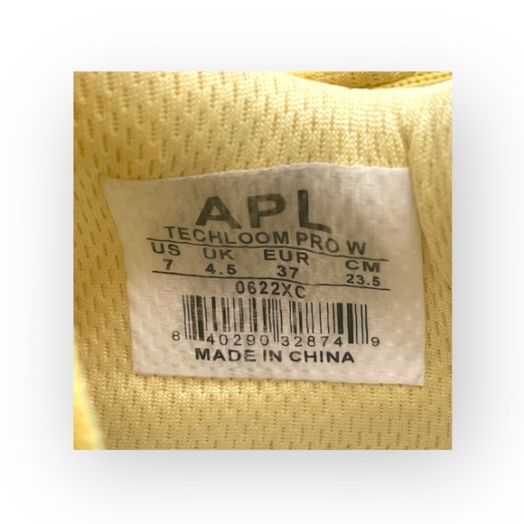 APL 𖤐 TechLoom Pro Lightweight Knit Running Shoe Sneaker 𖤐 Lemon Zest 𖤐 7M 𖤐 - Picture 14 of 16